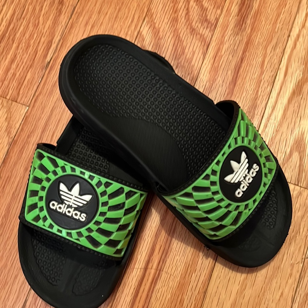 Adidas boys slide sandals